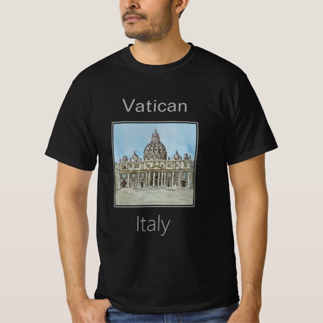 T-shirt Le Vatican dans la Cité du Vatican Italie (Devant)