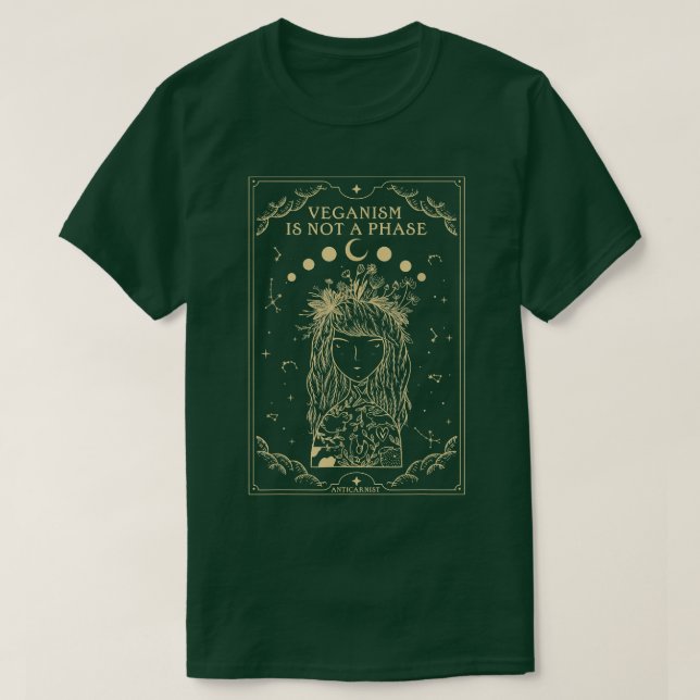 T-shirt Le végétal veganisme en métal n'est pas une phase  (Design devant)