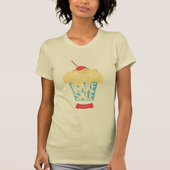T-shirt Le végétalien mondial font la chemise cuire au (Devant)