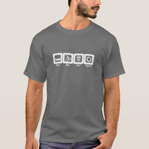 T-shirt Le vélo de sommeil mangent la répétition