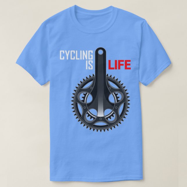 T-shirt Le Vélo Est Une Chemise De Vie (Design devant)
