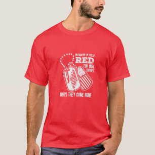 T-shirt Le vendredi, nous portons le drapeau rouge américa