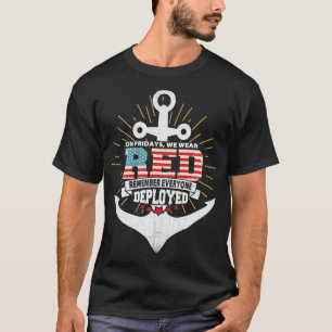 T-shirt Le Vendredi Nous Portons Rouge Vendredi Cadeau Mar
