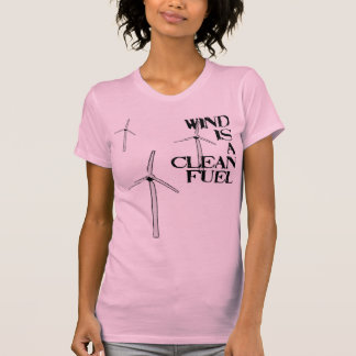 T-shirt le vent est un carburant propre
