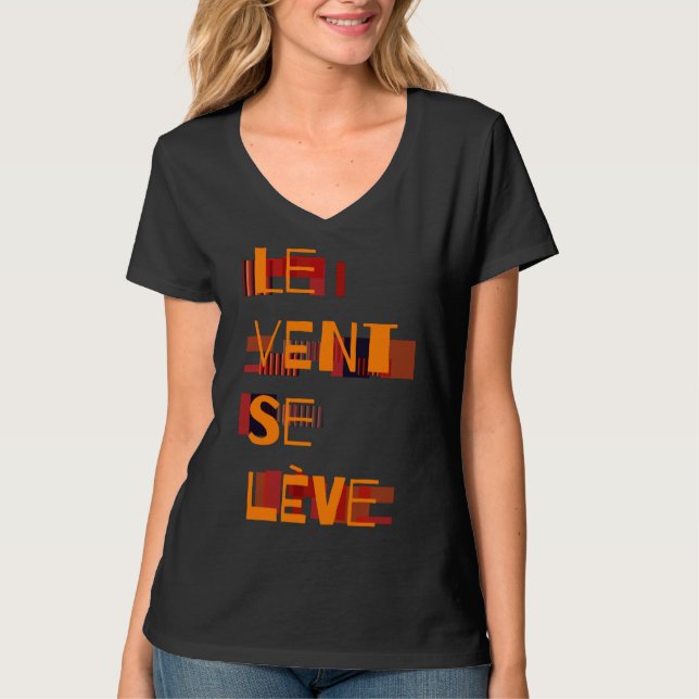 T-shirt Le Vent Se Leve, Français (Devant)