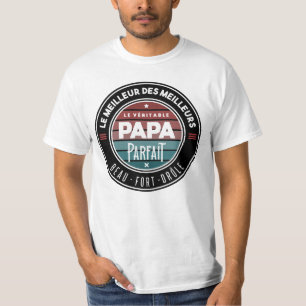 T-shirt Le véritable papa parfait