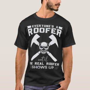 T-shirt Le Véritable Toit Montre Drôle Toit Fier Roofi