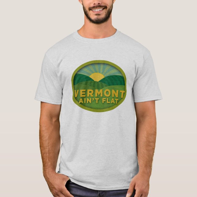 T-shirt Le Vermont n'est pas plat (Devant)