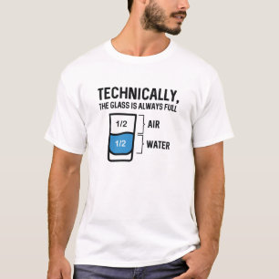 T-shirt Le Verre Est Toujours Plein