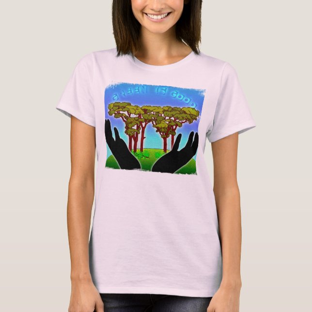 T-shirt Le vert est bon (4 Elle) (Devant)