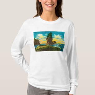 T-shirt Le vieil homme de la flatterie de cap, WA