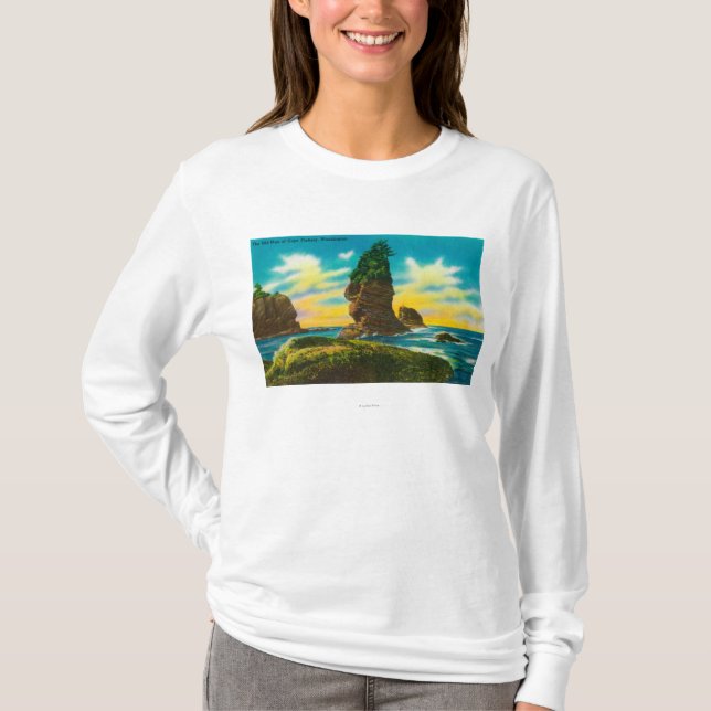 T-shirt Le vieil homme de la flatterie de cap, WA (Devant)