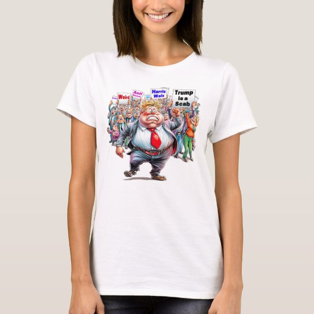 T-shirt Le vieux Trump est un faux scandale contre les fem (Devant)