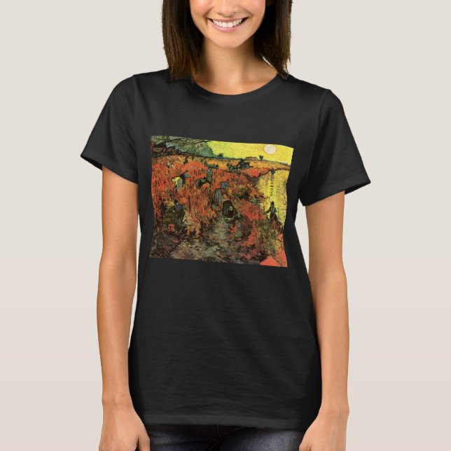 T-shirt Le vignoble rouge de Vincent van Gogh (Devant)