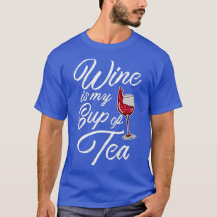 T-shirt Le Vin Est Ma Coupe De Thé
