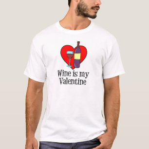 T-shirt Le Vin Est Mon Design Amusant Valentin