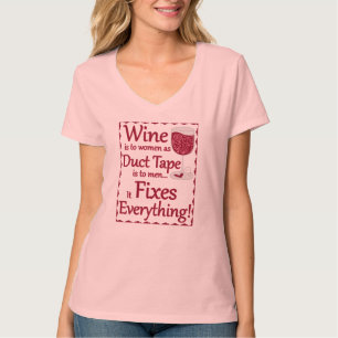 T-shirt Le vin fixe tout… Chemise