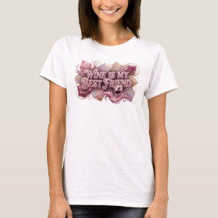 T-shirt "Le vin rose moderne est mon meilleur ami"