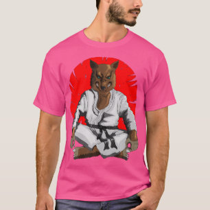 T-shirt Le Visage Dangereux Du Loup De Loup En Costume De