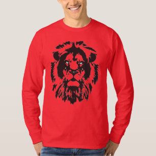T-shirt Le visage de lion, je vous regarde. Tatouage de la