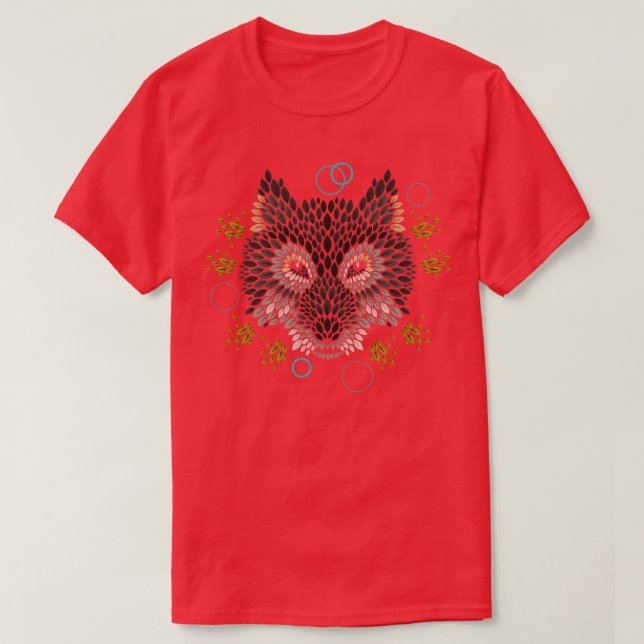 T-shirt Le visage du loup (Design devant)