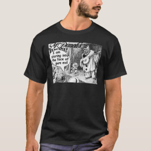 T-shirt Le visage du mal pur (clown de banjo)