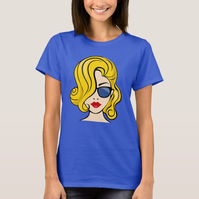 T-shirt Le Visage D'Une Belle Femme (Devant)