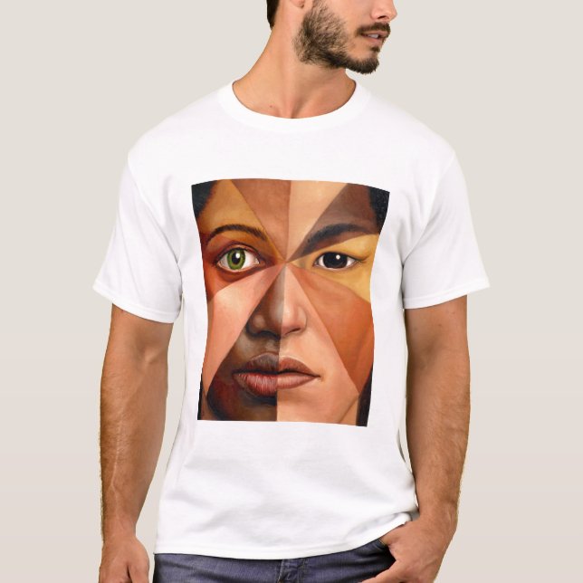 T-shirt Le visage humain (Devant)