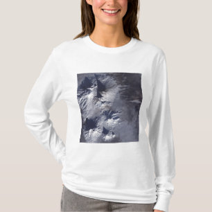 T-shirt Le volcan de Bezymianny montre une plume modeste