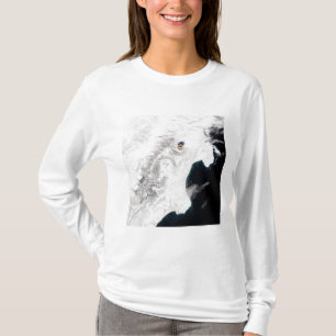 T-shirt Le volcan de Shiveluch dans le Kamtchatka Krai,