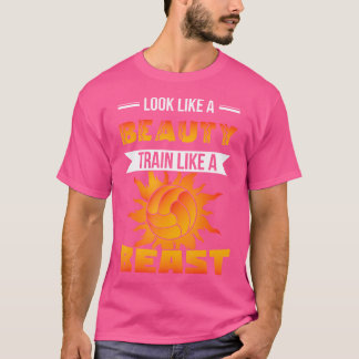 T-shirt Le volley-ball féminin ressemble à un train de bea