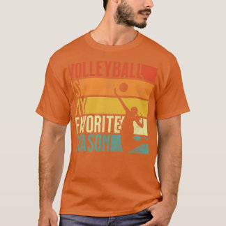 T-shirt Le Volley-ball Vintage En Perte Est Mon Seaso Préf