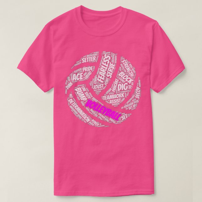 T-shirt Le Volleyball Dit Don Pour Les Filles Et (Design devant)
