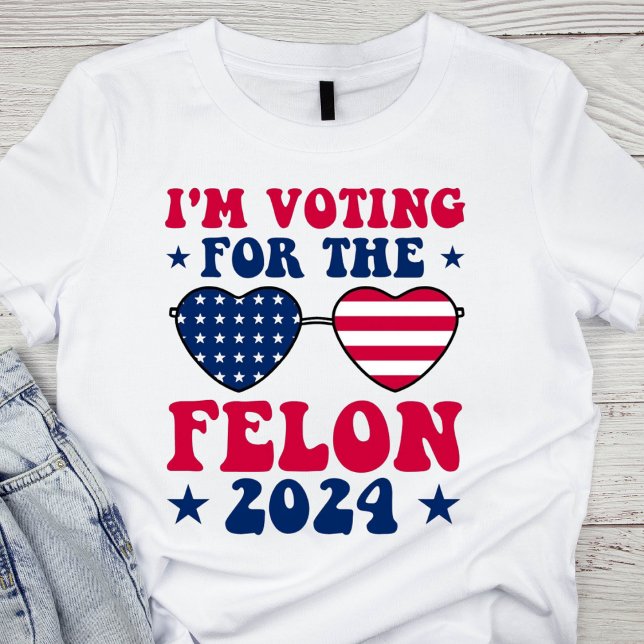 T-shirt Le vote du patriotique Felon (Créateur téléchargé)
