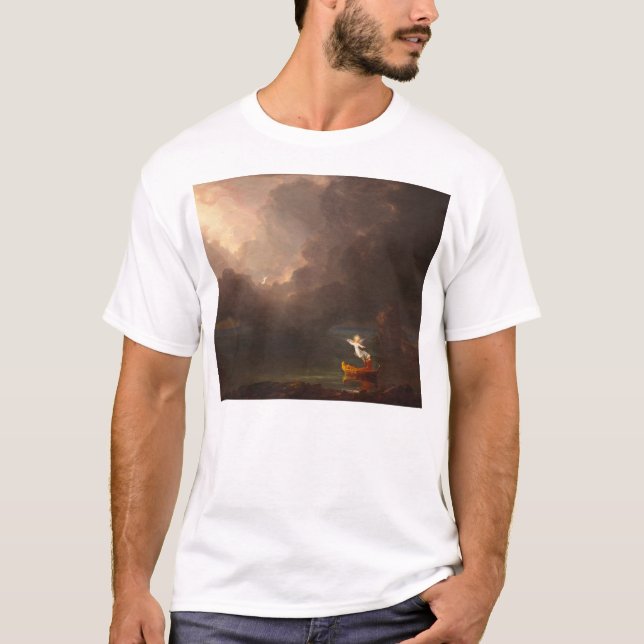 T-shirt Le Voyage de la vie d'Age Thomas Cole 1842 (Devant)