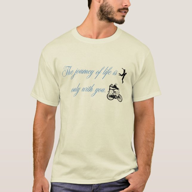 T-shirt Le voyage de la vie ensemble (Devant)