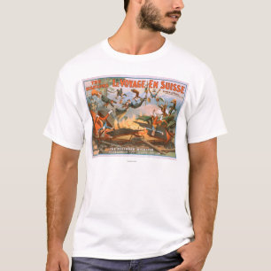 T-shirt Le voyage en Suisse - la catastrophe de chemin de