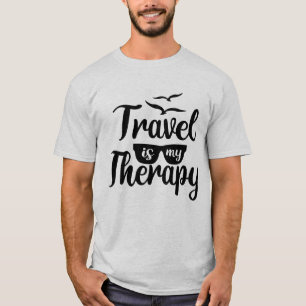 T-shirt Le voyage est mon art du mot thérapie