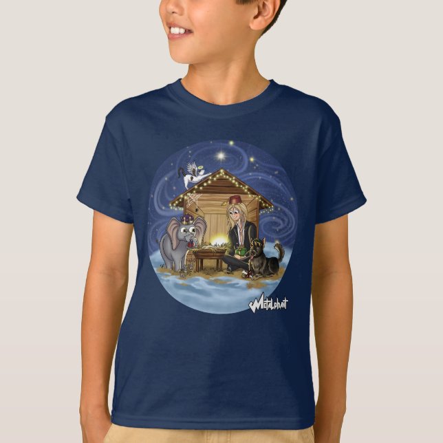 T-shirt Le vrai sens de Noël de Metalphant Wilbur (Devant)