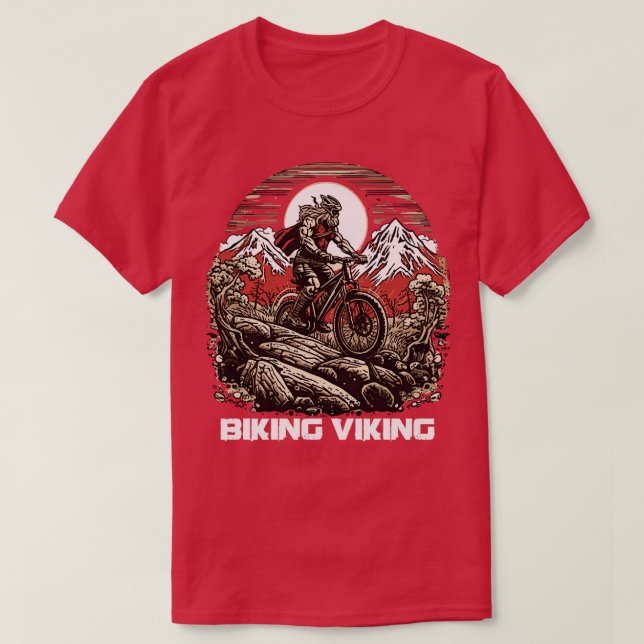 T-shirt le VTT viking aime le VTT (Design devant)