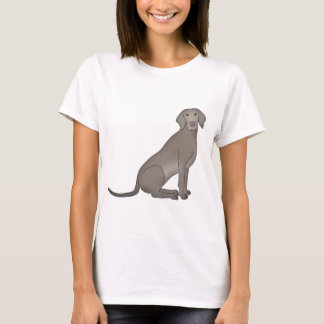 T-shirt Le Weimaraner est assis
