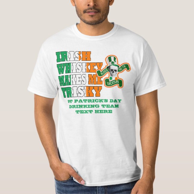 T-shirt Le whisky irlandais me rend frisquet (Devant)