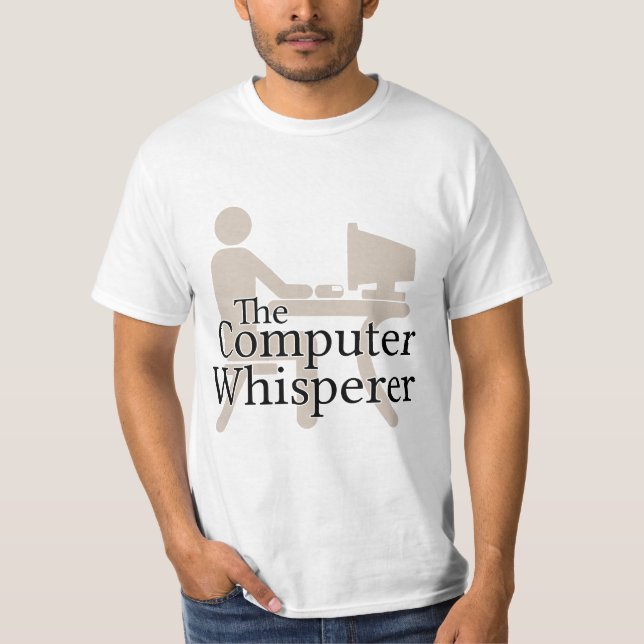 T-shirt Le Whisperer d'ordinateur (Devant)
