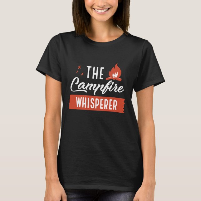 T-shirt Le Whisperer du feu de camp (Devant)