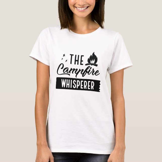 T-shirt Le Whisperer du feu de camp (Devant)
