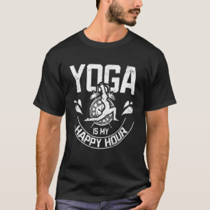 T-shirt Le yoga est mon happy hour