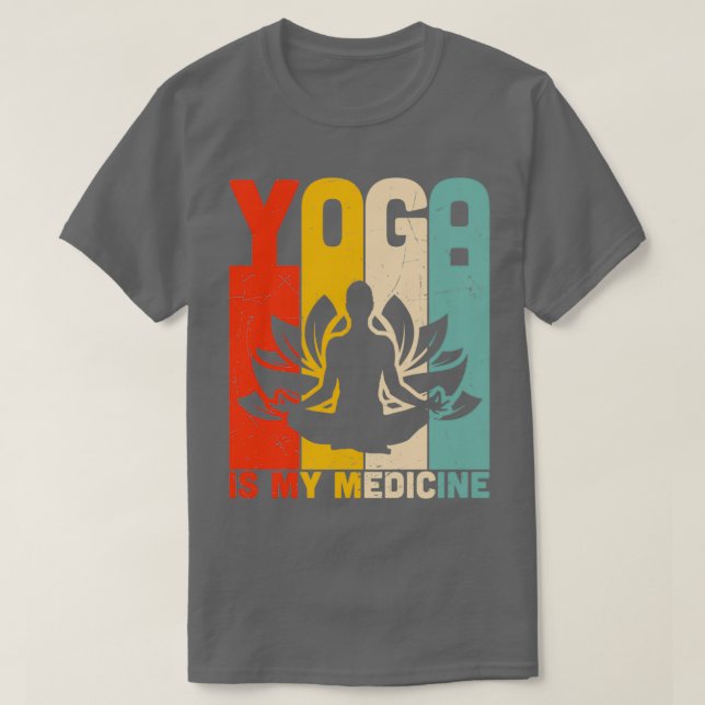 T-shirt Le yoga est mon médicamentTShirt (Design devant)