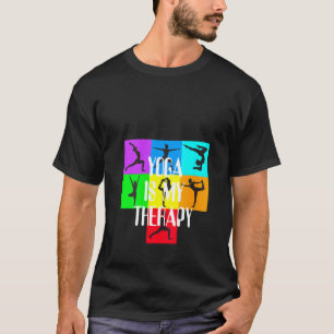 T-shirt Le yoga féminin est ma thérapie Couleurs Chakra Mé