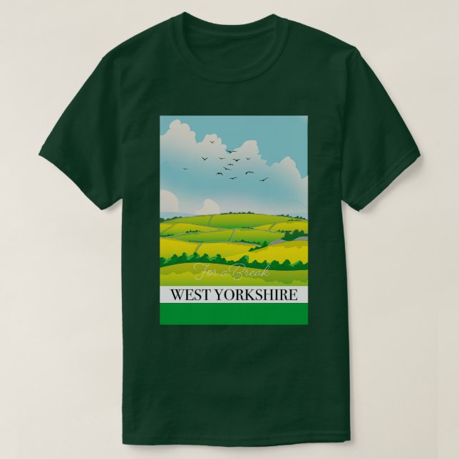 T-shirt Le Yorkshire occidental pour une rupture (Design devant)