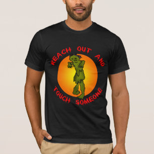 T-shirt Le zombi atteignent et touchent quelqu'un
